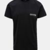 Čierne pánske modern fit tričko s potlačou na chrbte Quiksilver