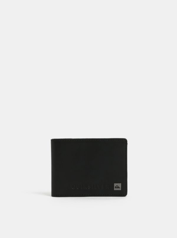 Čierna pánska kožená peňaženka Quiksilver