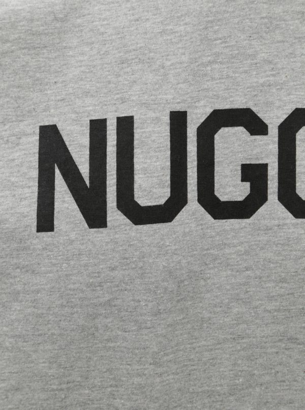Sivé pánske melírované tričko NUGGET Nugget