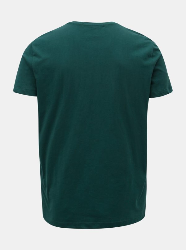Zelené pánske tričko s potlačou Calvin Klein Jeans