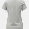 Sivé dámske melírované tričko s potlačou Calvin Klein Jeans