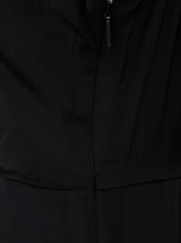 Čierne šaty na ramienka Calvin Klein Jeans