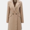 Béžový dlhý kabát Miss Selfridge