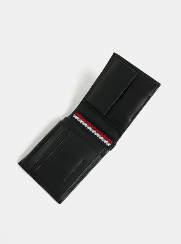 Čierna pánska kožená peňaženka Tommy Hilfiger