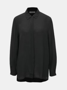 Čierna tenká košeľa Moss Copenhagen Blara