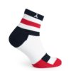 Červeno-biele športové unisex ponožky V páru