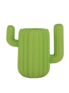 Zelená nádoba na perá v tvare kaktusu Mustard