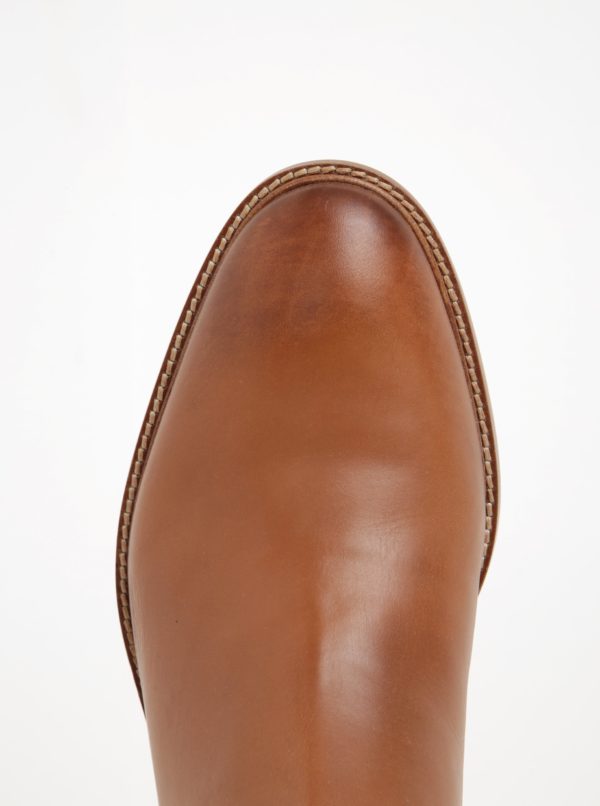 Hnedé kožené chelsea topánky London Brogues Hamilton