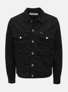 Čierna pánska rifľová bunda Calvin Klein Jeans