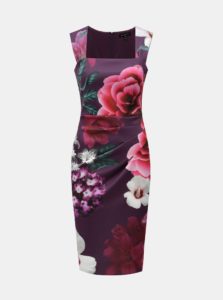 Fialové kvetované šaty Scarlett B
