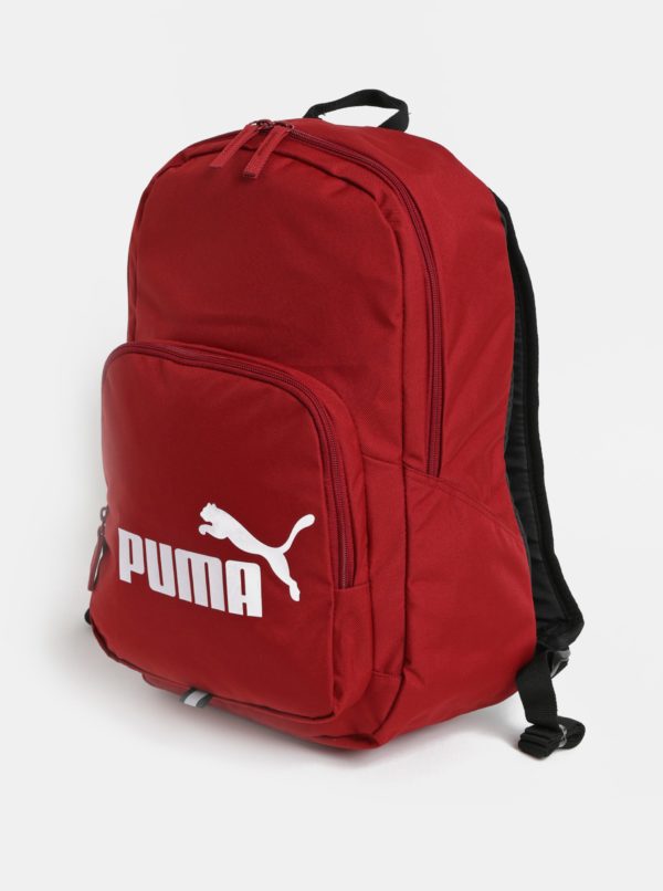 Červený batoh s potlačou Puma 21 l