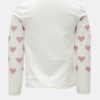 Ružovo-biele dievčenské tričko s čipkou BÓBOLI