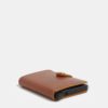 Hnedá pánska kožená peňaženka s hliníkovým puzdrom s RFID Secrid Miniwallet