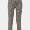 Béžovo-sivé kárované nohavice Dorothy Perkins
