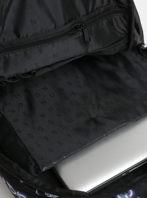 Čierny batoh s neónovým vzorom a potlačou Nugget 24 l