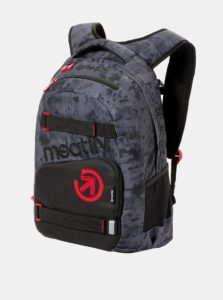 Tmavosivý vzorovaný batoh s peračníkom 2v1 Meatfly 22 l
