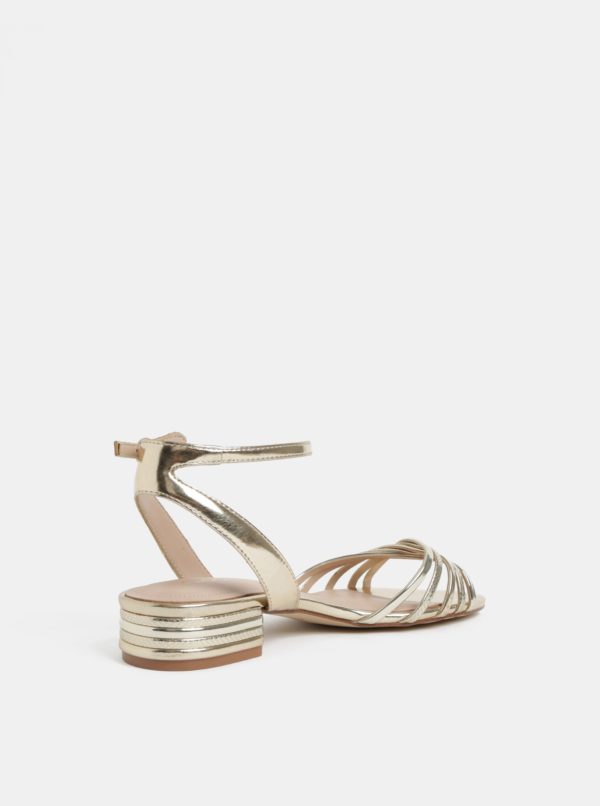 Dámske sandále v zlatej farbe ALDO