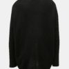 Čierny prekladaný sveter s prímesou vlny SKFK Gazeta