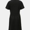 Čierne vzorované šaty s gombíkmi SKFK Hiazinta