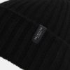 Čierna pletená vlnená zimná čiapka Selected Homme