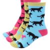 Súprava troch farebných dámskych ponožiek so šelmami Oddsocks Holly