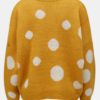 Horčicový bodkovaný sveter ONLY Tiffany
