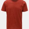 Červené melírované basic tričko ONLY & SONS