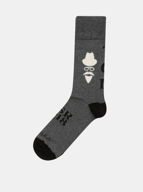 Sivé unisex ponožky Fusakle Masaryk