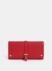 Červená koženková peňaženka Dorothy Perkins
