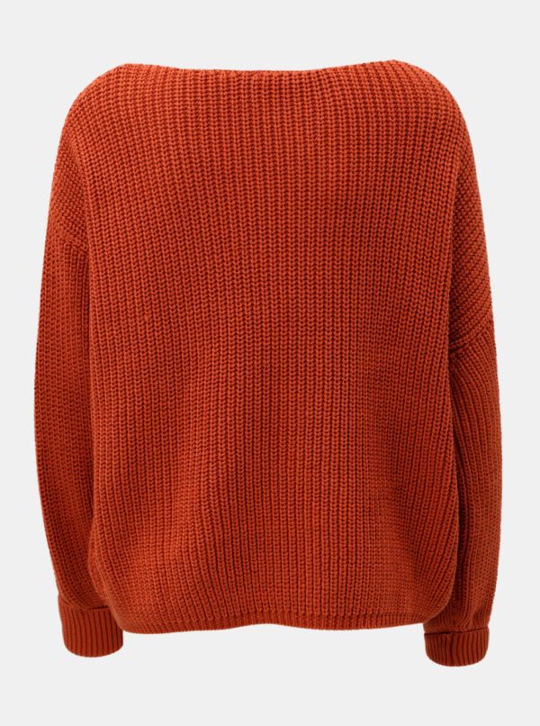 Oranžový oversize sveter French Connection