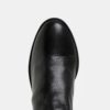 Čierne dámske kožené členkové topánky ALDO Veradia