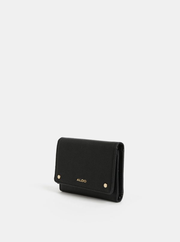 Čierna dámska malá koženková peňaženka ALDO