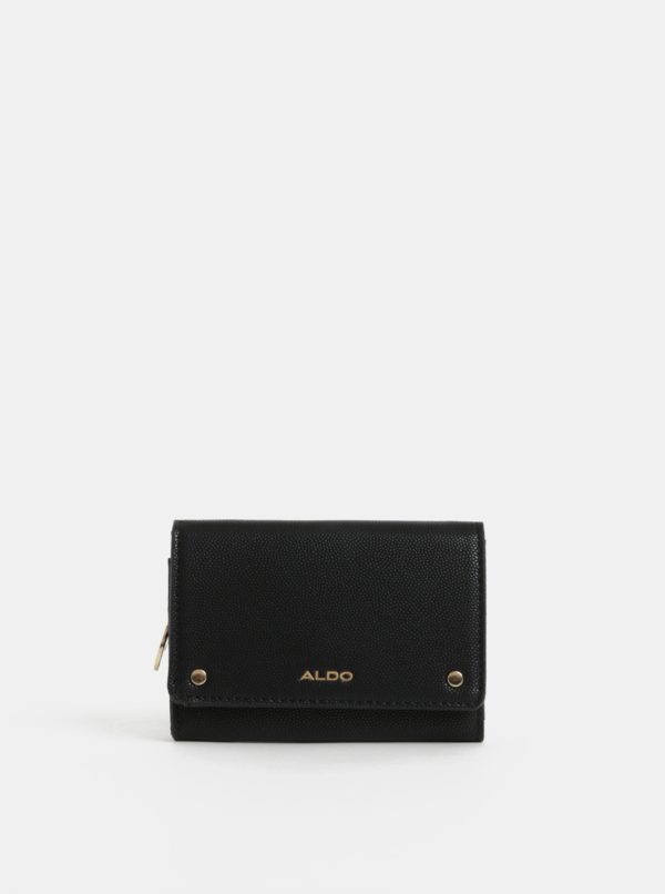 Čierna dámska malá koženková peňaženka ALDO