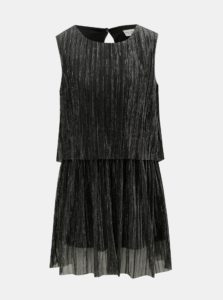 Dievčenské šaty v čierno–striebornej farbe Name it