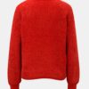 Červený sveter so stojačikom Jacqueline de Yong Chenilla