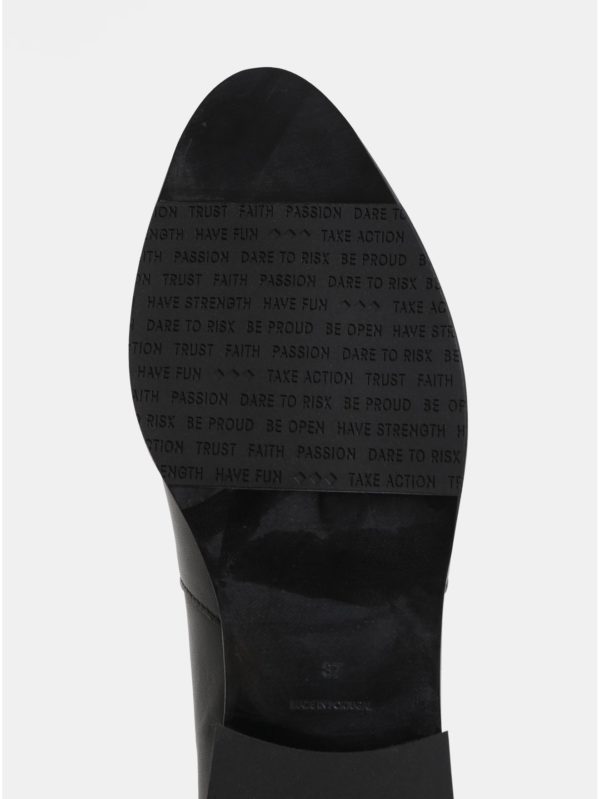 Čierne dámske kožené členkové topánky Royal RepubliQ