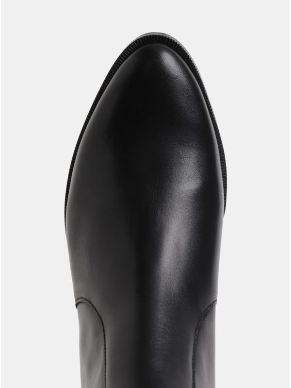 Čierne dámske kožené členkové topánky Royal RepubliQ