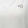 Biele voľné funkčné tričko s krátkym rukávom Kari Traa Julie