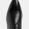 Čierne pánske kožené členkové topánky bugatti Leolo