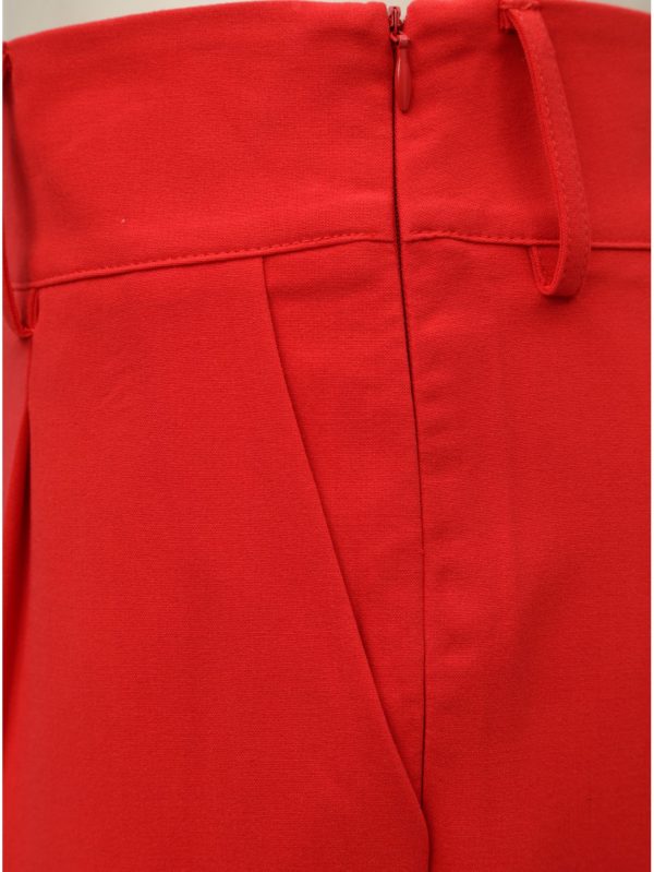 Červené nohavice s vysokým pásom Jacqueline de Yong Felix