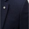 Tmavomodré kockované oblekové slim fit sako Burton Menswear London Puppytooth
