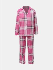 Ružové kárované dvojdielne pyžamo M&Co