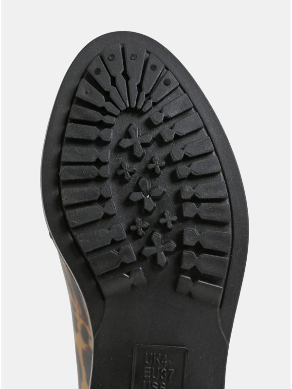 Hnedo–béžové dámske vzorované gumové chelsea topánky Tom Joule