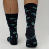 Tmavomodré pánske ponožky s motívom rýb ZOOT