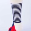 Trojfarebné pánske pásikavé ponožky Happy Socks Half Stripe