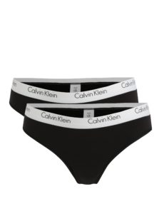 Súprava dvoch táng v čiernej farbe Calvin Klein Underwear