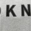 Sivé melírované tričko s plastickým logom DKNY Crew Neck