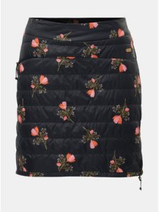 Tmavomodrá kvetovaná šuštiaková sukňa Maloja Corina