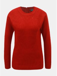 Červený sveter so zipsom na chrbte Dorothy Perkins Tall