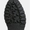 Čierno–sivé dámske kožené členkové zimné topánky so semišovými detailmi Weinbrenner